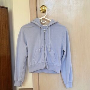 Brandy Melville Christy Zip-Up Hoodie
